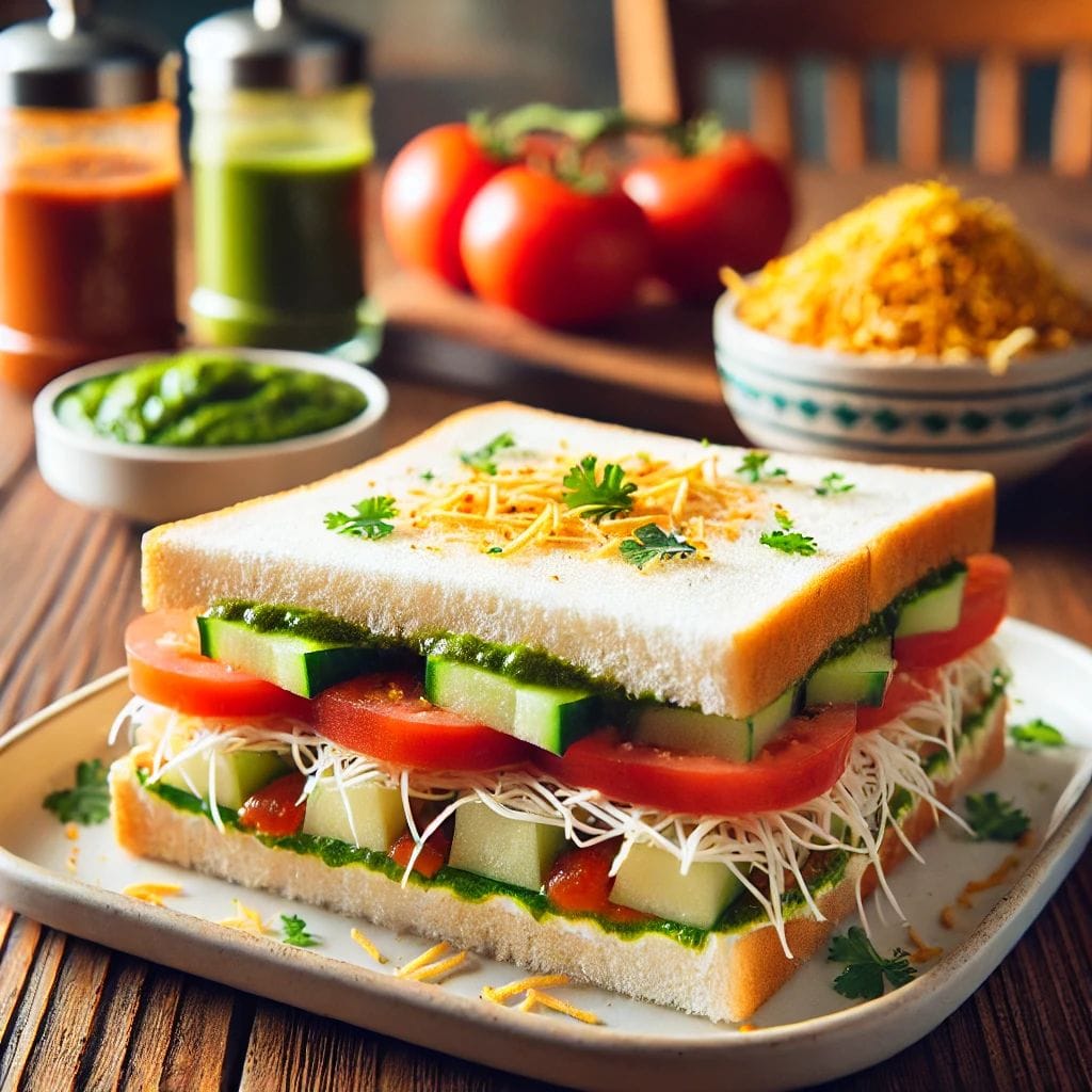 Bombay Sandwich (mumbai street food)